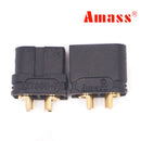 Amass XT60U 3.5mm Banana Plug Connector Black Male & Female 1 Pair