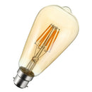 Dimmable Vintage ST64 B22 6W LED Squirrel Cage Edison Light Bulb Filament Lamp AC220V