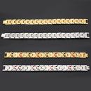 Mens Anion Magnetic Energy Bracelet 316L Stainless Steel Health Bracelet