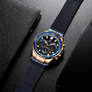 REWARD RD82003M Fashion Sport Waterproof Chronograph Luminous Display Men Hardlex Glass Quartz Watch