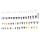 500Pcs Mixed Plastic Car Fastener Clip Bumper Fender Trim Kit Rivet Door Panel