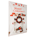 5x7FT Vinyl Merry Christmas Fireplace Photography Backdrop Background Studio Prop