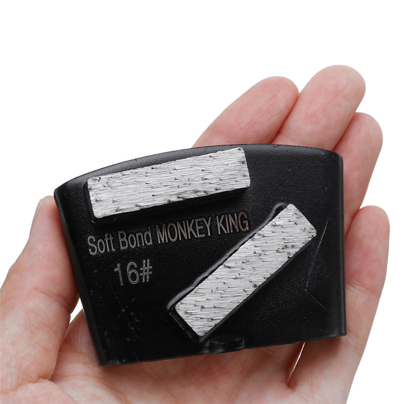 Soft Bond 16 Grit Trapezoid HTC Style Grinding Shoe Disc Plate Diamond Grinding Disc Pad Scraper For Grinder Concrete Floor Abrasive Tool