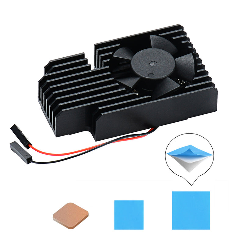 3510 Version Extreme Cooling Fan + Copper Heatsink + Thermal Tapes Kit For Raspberry Pi 3B+
