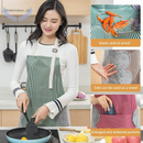 Erasable Hand Waterproof Kitchen Apron Waist Female Work Gown Hand Towel Aprons