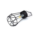 Solar Powered Retro Vintage Hanging Metal Cage Light Outdoor Garden Lantern With Bulb