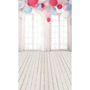 5x7FT Vinyl Balloon Windows Wood Floor Photography Backdrop Background Studio Prop