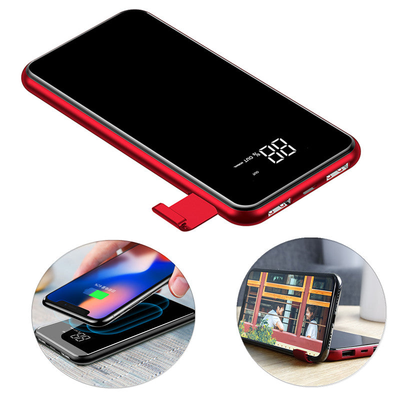 Baseus 8000mAh QI LCD Wireless Charger Power Bank For iPhone XS for Samsung for iPhone S10 Xiaomi mi 9