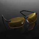Suleve G02 Black Frame Night Driving Anti Glare Glasses Polarized UV400 Sunglasses Rainy Driver Safety