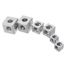 Machifit 2/3 Hole Aluminum Angle Connector Junction Corner Bracket 2020/3030/4040 Series Aluminum Extrusion CNC Parts