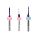Drillpro 10pcs Upgrade 0.1-2mm Blue NACO Coating PCBCNC Drill Bit for Circuit Boards PCB Drill Bit