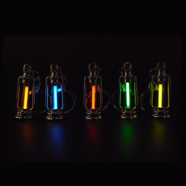 Barn Lantern Metal Keychain With 15Years Self-Luminous 3x22.5mm Tritium