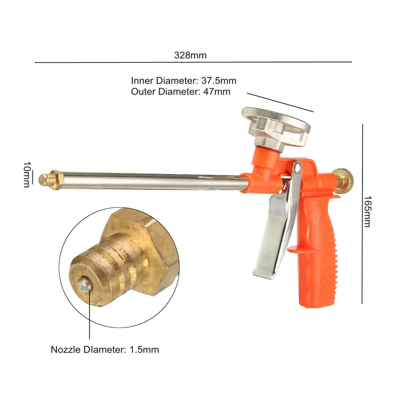 2210MPa Foam Expanding Spray Gun Sealant Dispensing PU Insulating Applicator Adapter Tool