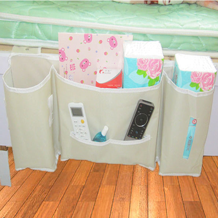 Bedside Hanging Bag Waterproof Oxford Magazine Book Storage Bag Car Seat Multi-Pocket Bag