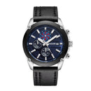 BAGARI 8002P Multi-function Unique Design Sports Watch Genuine Leather Waterproof Men Watch Quartz Watch