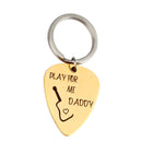 1Pcs Stainless Steel Guitar Picks with Keychain or Pendant Necklace