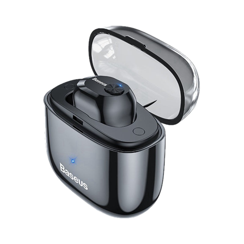Baseus A03 Wireless bluetooth 5.0 Earphone Single Mini Invisible HiFi 6D DSP Noise Cancelling Headphone with Mic Charging Box