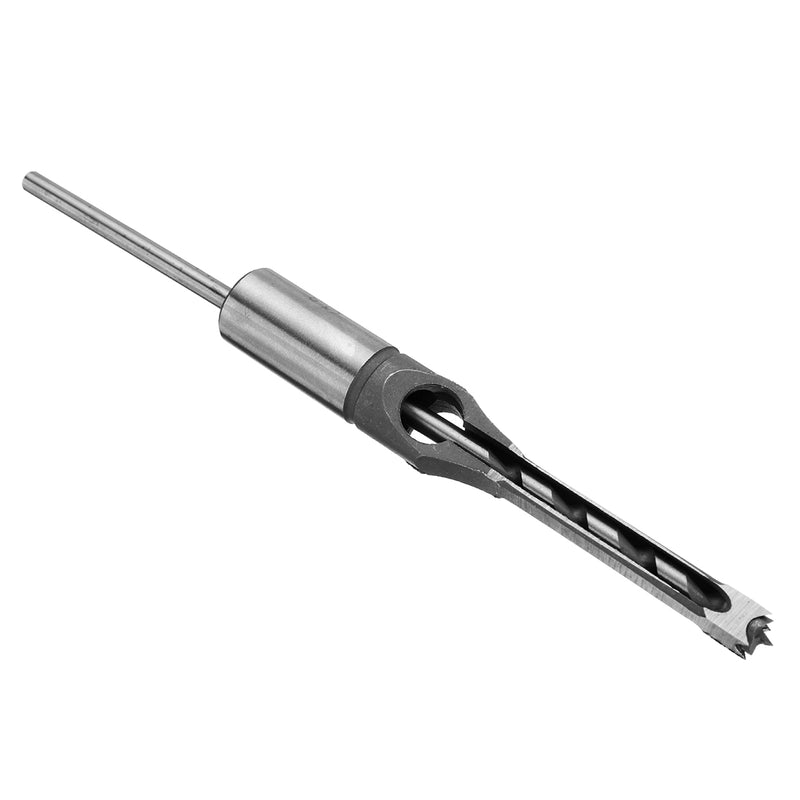6.4/8/9.5/12.7mm Square Hole Mortiser Drill Bit Mortising Chisel Auger HSS Twist Drill Woodworking Tool