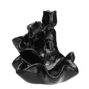 Black Porcelain Backflow Smoke Incense Burner Buddhist Cones Holder Decoration Slimming Equipment