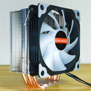 Coolmoon 1PCS 12cm Adjustable RGB CPU Heat Sink with 5 Heat Pipe Computer Case PC Cooling Fan