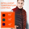 9 Heating Pads USB Electric Heated Vest Jacket Warm Body Warmer Pad Winter Thermal