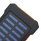 LED Compass Waterproof 6000mAh 2 USB Portable Solar Battery Charger Solar Power Bank Climbing Hook