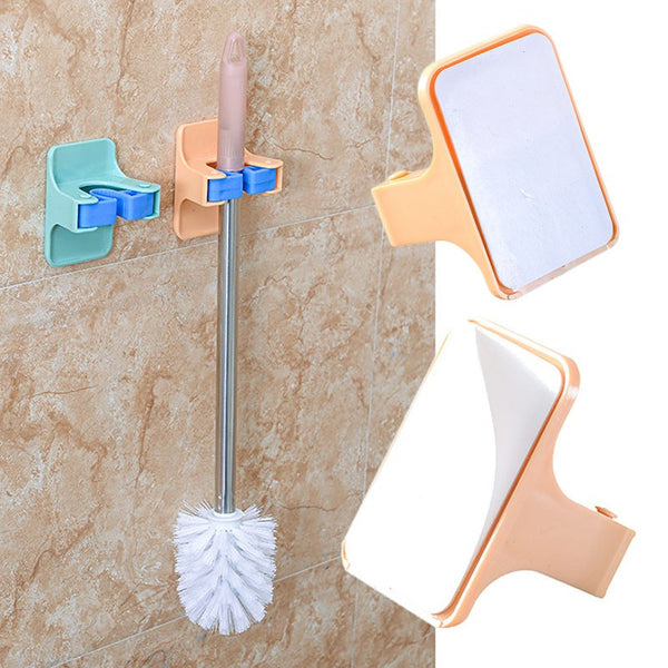 Bathroom Mop Brush Broom Hanger Holder Home Hooks Hanging Storage