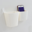 Multifunctional Storage Box Free of Punch without Cover ABS Container for Phone the Remote Control Desktop Organizer Charging Plug Holder Wall