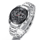 TVG 468 Men Luxury Steel Band Date Luminous Display Fashion Sport Dual Disaplay Digital Watch