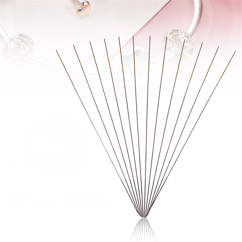 12pcs Piercing Saw Blade For Jewelry Making Metal Cutting Jeweler Tool DIY