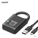 Anytek P50 Fingerprint Lock Smart Lock Home Luggage Dormitory Locker Warehouse Door Super Long Standby Electronic Padlock