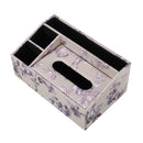 Multi-Function Tissue Box Paper Napkin Leather Cover Storage Holder Desk Living Room Coffee Table Storage Box