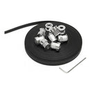 8pcs GT2 16T Bore 5mm Timing Pulley with 5m Belt and Tensioner