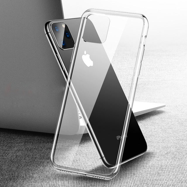 Cafele Clear Crystal 6D Tempered Glass Scratch Resistant Protective Case for iPhone 11 Pro Max 6.5 inch
