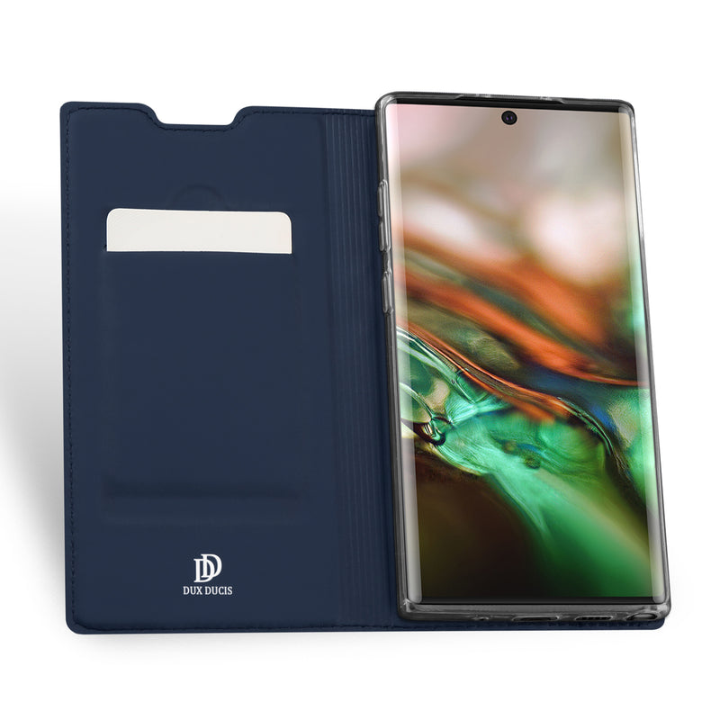 DUX DUCIS Flip Shockproof with Card Slot PU Leather Protective Case for Samsung Galaxy Note 10+ / Note 10 Plus / Note 10+ 5G