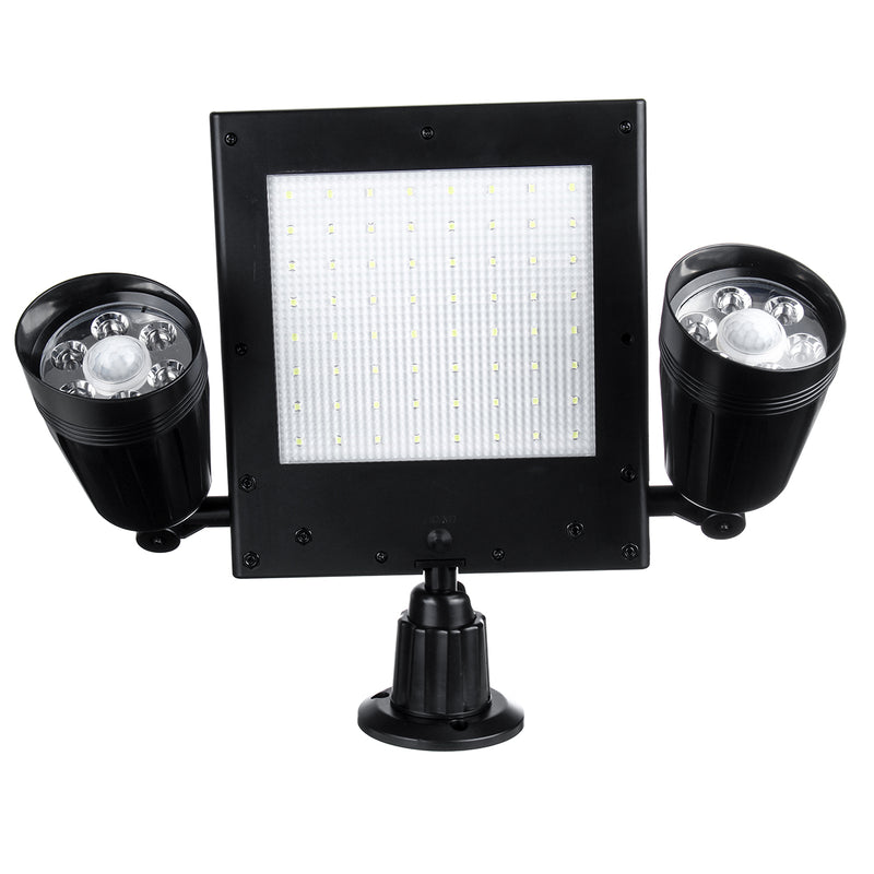 Solar Powered  64 LED PIR Motion Wall Light Home Security Lamp Garden Outdoor