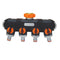 Universal 4 Way Hose Faucet Manifold Water Segregator for 3/4" 1/2" Garden Tap Splitter Water Pipe Divider Hose Quick Connector Nozzle Shut Off Control