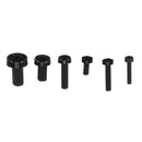 Suleve MXNP2 270Pcs White/Black M2-M5 Plastic Nylon Phillips Screw Round Head Hex Nut Assortment Kits