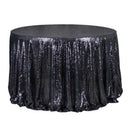 Round 47'' Sparkly Sequin Tablecloth Table Cloth Banquet Wedding Party Decor Tablecloth