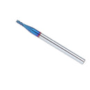Drillpro 1-4mm HRC60 4 Flutes Milling Cutter Blue NACO Coated End Mill Cutter CNC Tool for Stainless Steel