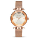 MEGIR 4209 Fashion Cutting Dial Women Watch Light Luxury Waterproof Quartz Watch