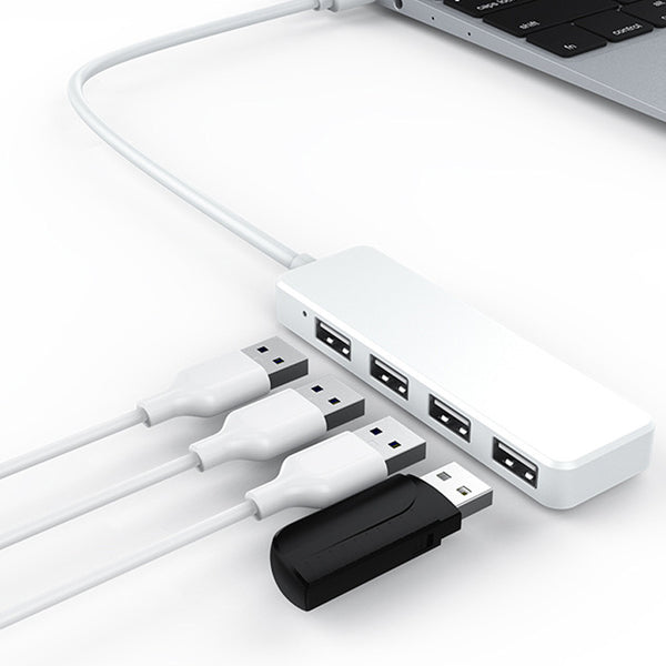 USB 2.0 to 4-Port USB 2.0 Hub with LED Light Indicator