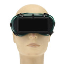 Industrial Welding Goggles Head Clamshell Protection Glasses Mask Green Square
