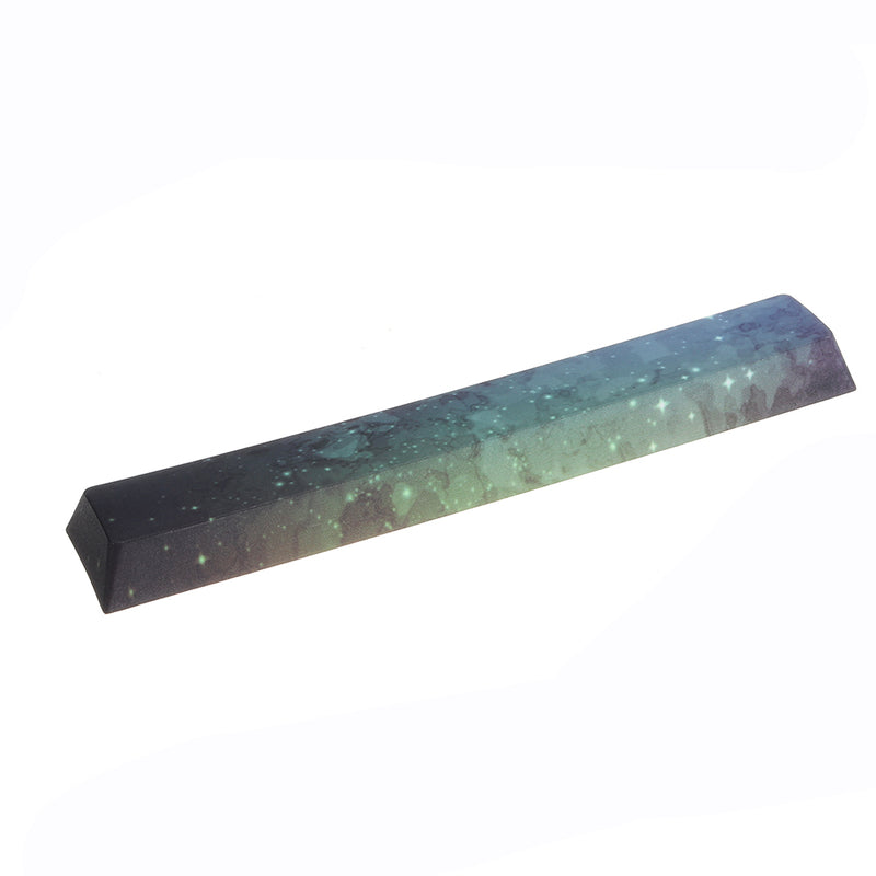 Five-sided Dyesub PBT Green Night Star Space Bar 6.25u Novelty Keycap for Anne Pro 2