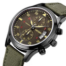 MEGIR ML2021G Men Watch Multifunction Chronograph Quartz Watch Complete Calendar Sport Watches