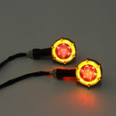 12V Motorcycle LED Flowing Turn Signal Work Light Lamp Universal