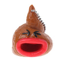 Pop Out Tongues Novelties Toys Fun Poo Emoji Emoticon Toy Keychain Little Tricky Prank