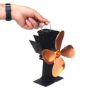 Heat Powered Wood Stove Fan 4 or 2 Blades Log Burner Fireplace Eco Friendly Fan