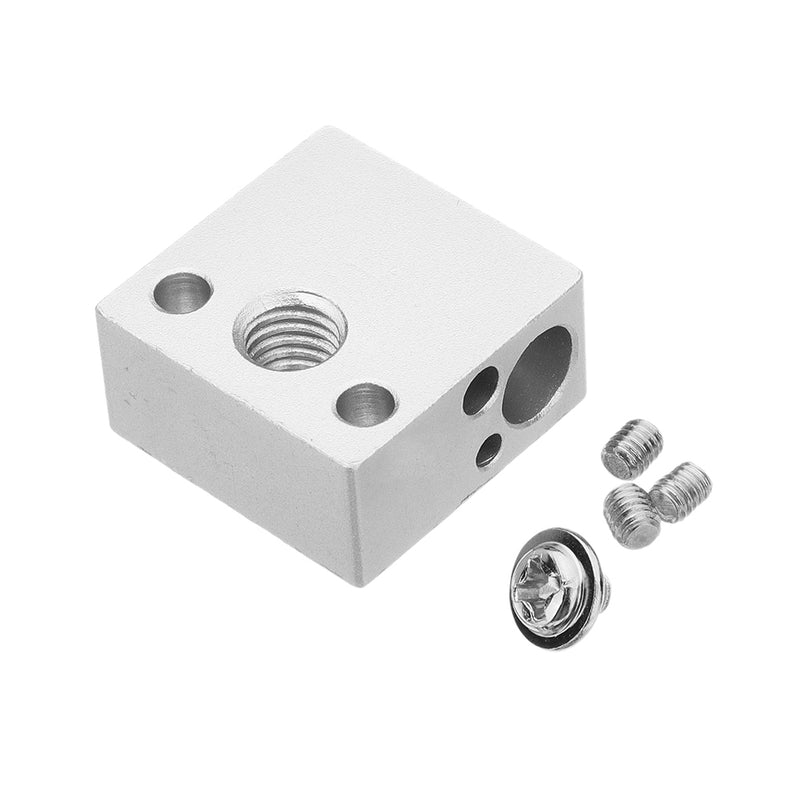 Upgrade Aluminium 20x20x10mm Heating Block For CR-10 3D Printer Extruder