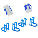 50pcs Disposable Cotton Roll Holder Blue Clip For Teeth Clinic Isolator Dental Tools
